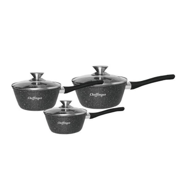 Hjulsats 6 delar - 16/18/20cm Sort