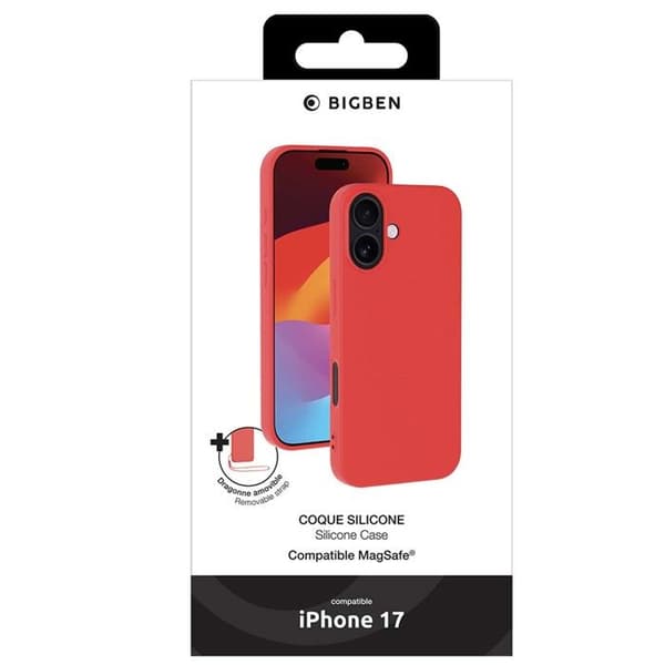 MagSafe-kuori - iPhone17 - Silikoni - Punainen Röd