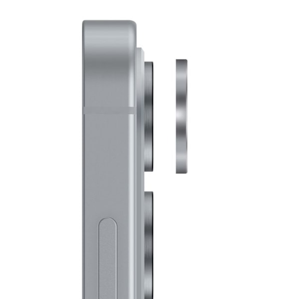 Beskyttelseskamera til Samsung S25 Edge, hærdet glas, aluminiumskant, Enkay sort Svart