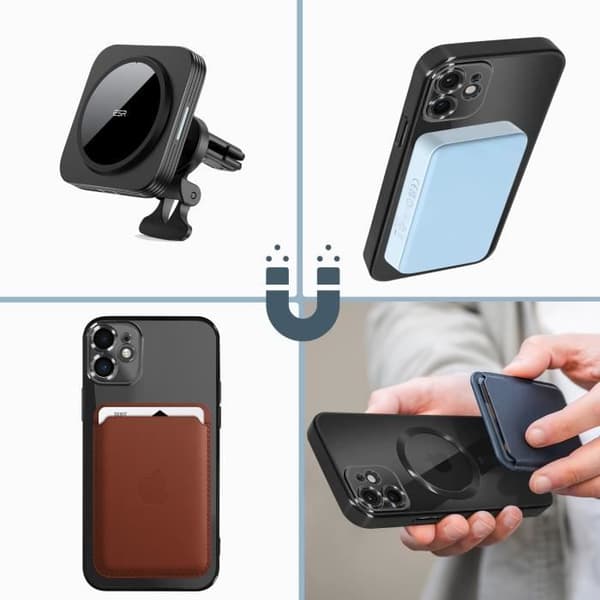 Coque MagSafe - Apple - iPhone 11 - Silikone Sort - Fleksibel - Stilfuldt Design Svart