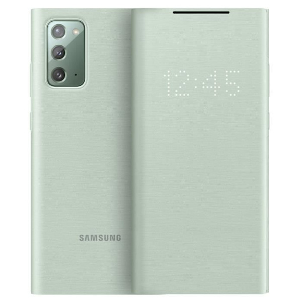 Fodral - Samsung - Galaxy Note 20 - Led View Cover - Grön - Semihårt - Taktile Grön