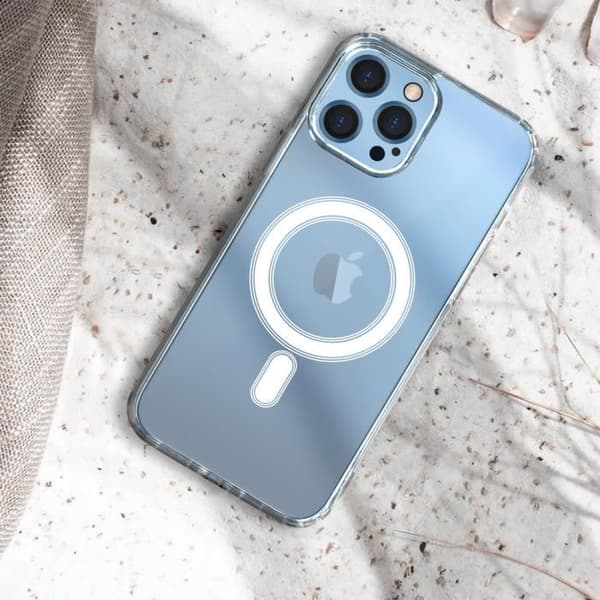 iPhone 13 Pro Case Swissten - To-materiale - Forstærkede hjørner - Transparent Vit