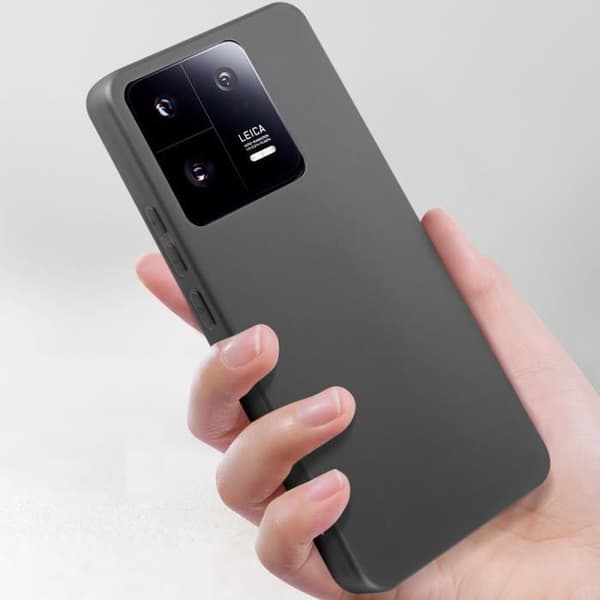 Cover til telefon - Classic Case - Xiaomi Redmi Note 13 Pro - Blødt silikone - Sort - Stødbeskyttelse Svart