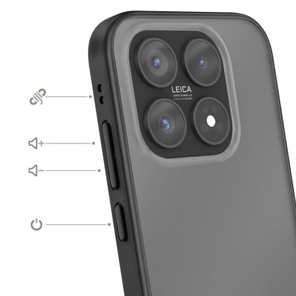 Stødabsorberende Cover til Xiaomi 17 Beskyttelse i Bimateriale med Stødabsorberende Kanter Sort Svart