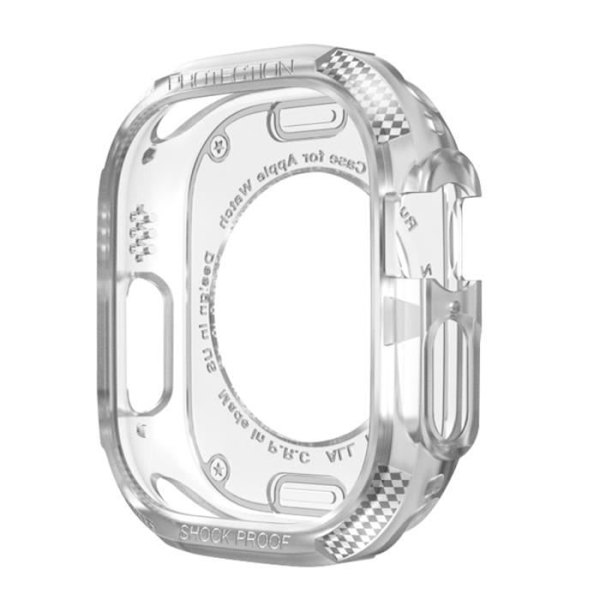 Skyddsfodral i kolfiber för Apple Watch 8 7 45 mm och 6 5 4 2 44 mm och 3 2 1 45 mm - AVIZAR - Vit Vit