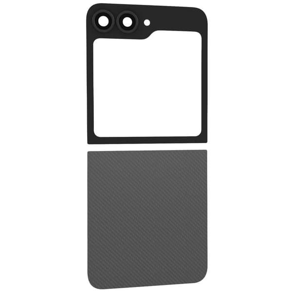 Bageste Øverste og Nederste Glas til Galaxy Z Flip 6 Sort Svart