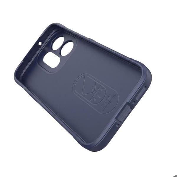 Skydd för Oppo Reno 16 / 16 Pro med 3D-relief och halkfritt grepp i midnattsblå Blå