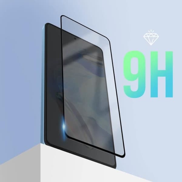Hærdet glas til Xiaomi Redmi Note 12 Pro og 12 Pro Plus Full Adhesion Black Svart
