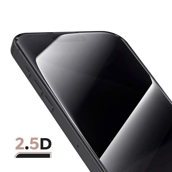 Hærdet Glas til iPhone 15 Pro Stødabsorberende med Magic Box Zanaé Montering Kit Gennemsigtig Vit