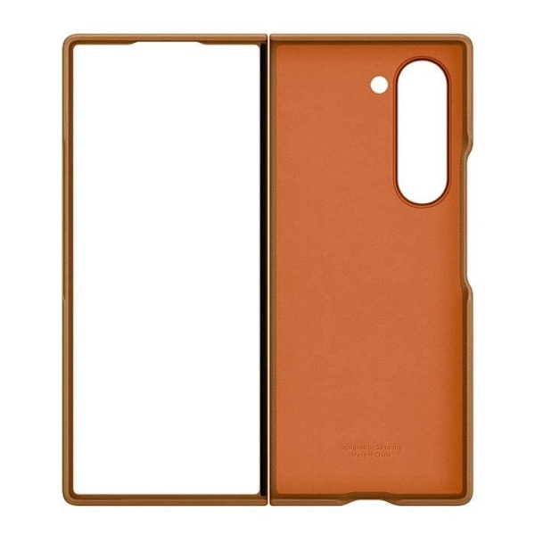 Alkuperäinen kotelo Samsung Galaxy Z Fold 6 Premium Vegan Leather Samsung Brown -puhelimelle kastanj