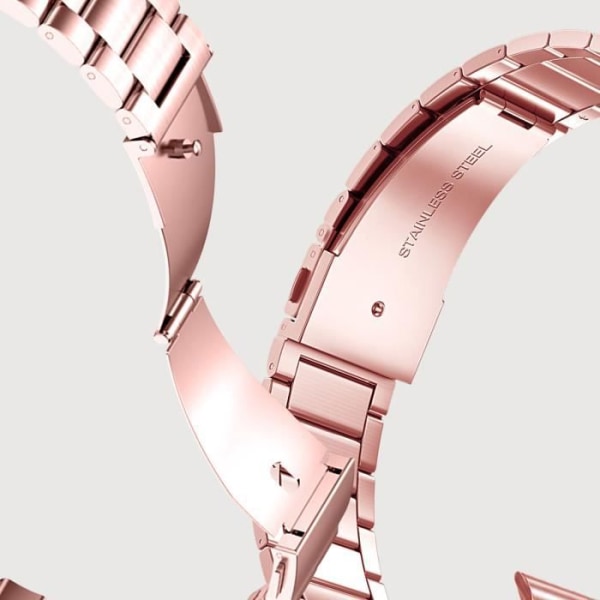 Armband för Apple Watch 41mm / 40mm / 38 mm Rosa stållänkar