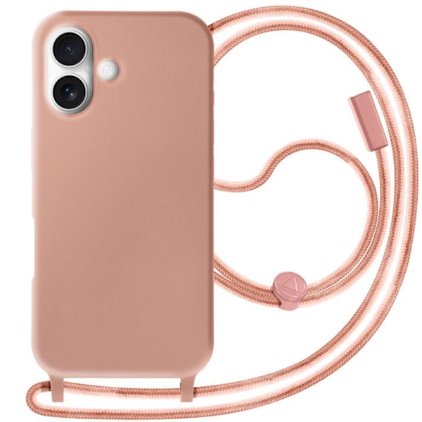 Coque Cordon Puolikova Soft touch iPhone 16 Ruusukultainen Rosa