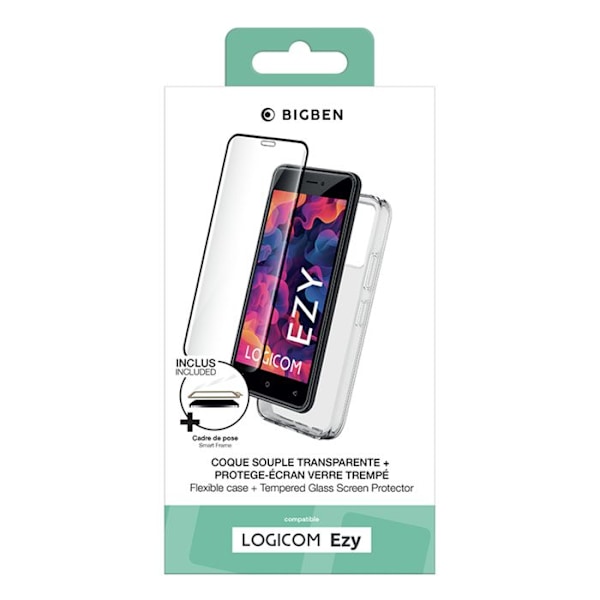 Packbeskyttelse 2-i-1 Blød Cover til Logicom EZY og 9H BigBen Connected Skærmbeskyttelse Gennemsigtig Vit