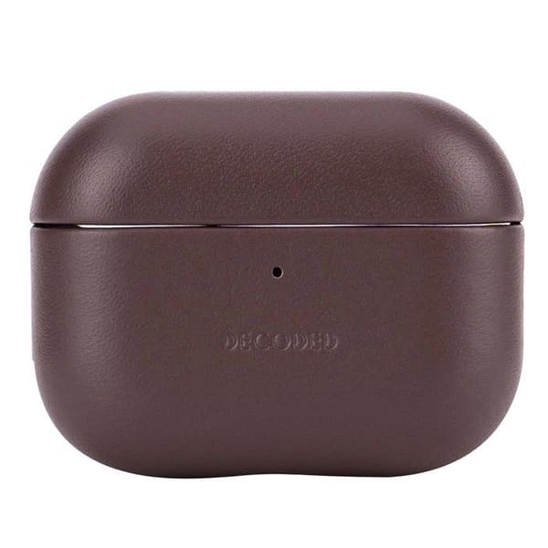 Coque AirPods Pro 3 - DECODED - AirCase Pro 3 - Full grain læder - Brun - Elegant design brun