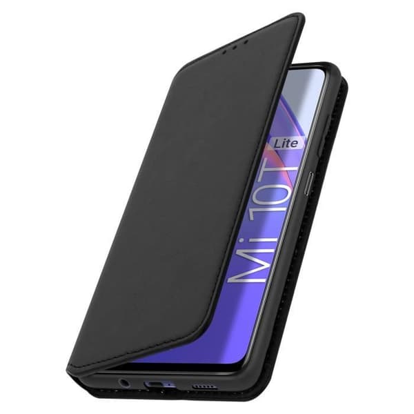 Xiaomi Mi 10T Lite Folio Case Pungstativ Funktion Sort Svart