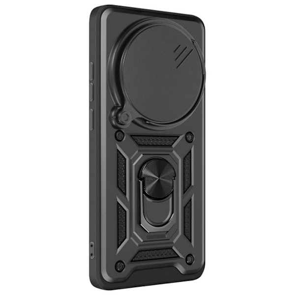 Coque til Xiaomi 15 Ultra Ring Support med Kamera Beskyttelse Mayaxess Sort Svart