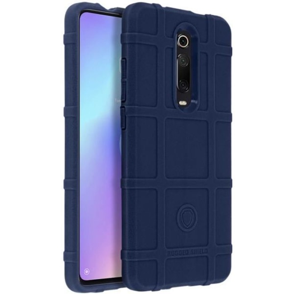 Coque - ILMOITTAA - Xiaomi Mi 9T - Iskunkestävä - Vahvistettu Silikoni - Keraattikuvio Sininen Yö Nattblått