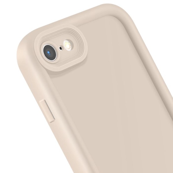 Mobilskal för iPhone SE 2022 / 2020, 8 / 7 Silikon Med Förhöjda Kanter Beige Beige