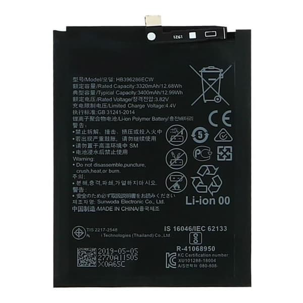 Internt batteri Huawei P Smart 2019 og Honor 10 Lite 3400mAh sort