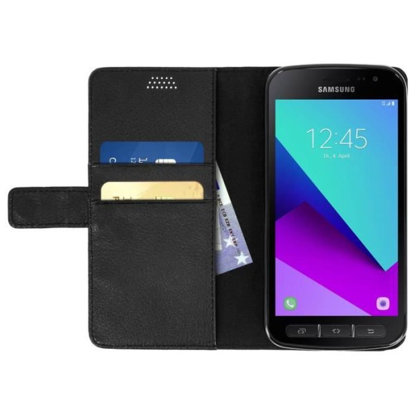 Wallet Flip Fodral till Samsung Galaxy Xcover 4 och 4S - Svart