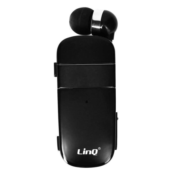 Multipoint Bluetooth headset 10 timers batterilevetid Udtrækkeligt kabel R8344 LinQ Sort