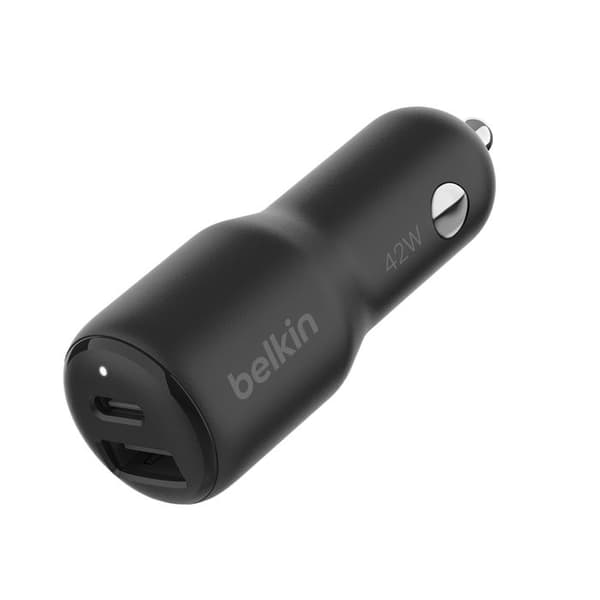 Tändaradapter - BELKIN - BoostCharge - USB-C 30W - USB 12W - Power Delivery