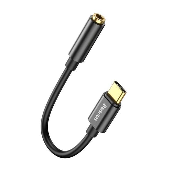Baseus hovedtelefonadapter til USB Type C til 3.5mm, USB C til 3.5mm lydjack kabel til Huawei Mate 20 P30