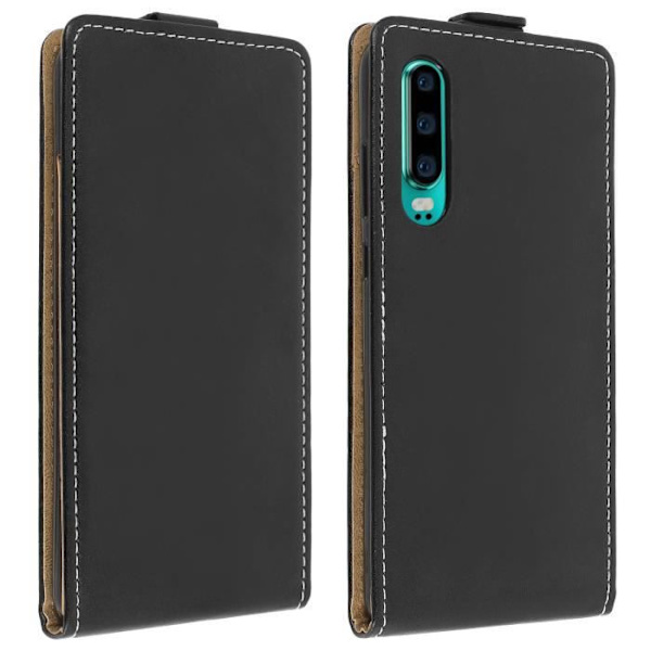 Huawei P30 - AVIZAR - Pystysarjakuori - Silikoonigeeli - Musta - Magneettinen Svart