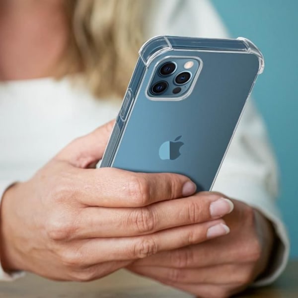 Beskyttelsespakke - AVIZAR - iPhone 12 Pro Max - Blød cover - Tempereret glas - Gennemsigtig Transparent