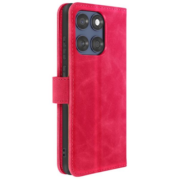 Housse Folio för Motorola Edge 60 Fusion och Edge 60 Stöd för Video Fuchsia Rosa