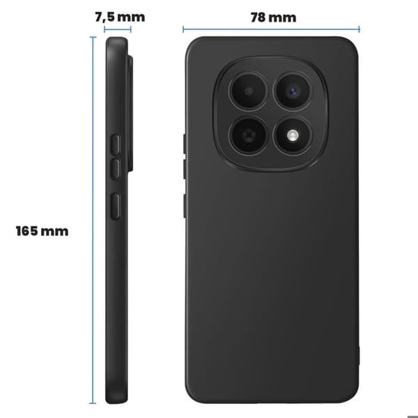 Cover til Redmi Note 15 4G / 5G Blød og Robust Sort Svart