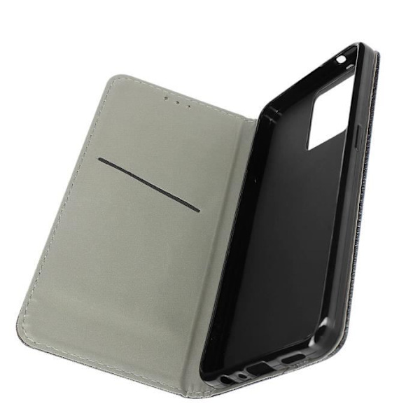 Oppo Reno 7 Case Magnetic Flip Korthållare Stativ Funktion svart svart