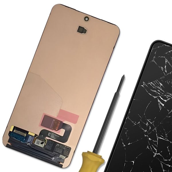 Udskiftnings-OLED-skærm til Galaxy S24 med sort touchpanel Svart