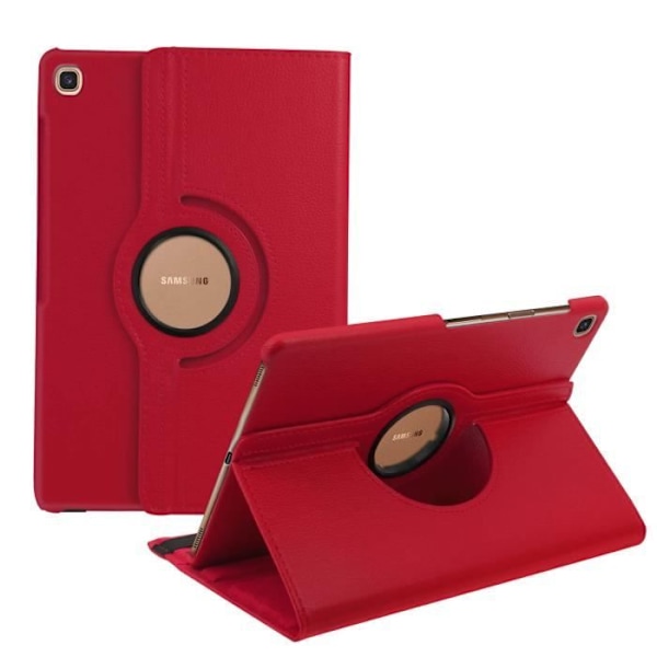 Etui - AVIZAR - Galaxy Tab S5e - Fuld Beskyttelse - 360° Rotérbart Stativ - Rød 10,5 tommer Röd