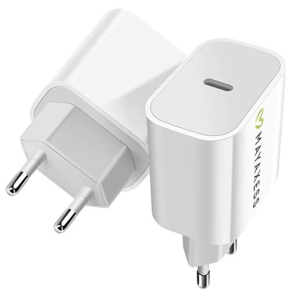 USB-C-laddare - MAYAXESS - Google Pixel 10 Pro XL - 20W - Snabbladdning - Vit Vit