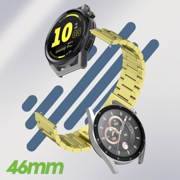 Rannekoru Huawei Watch GT Runner GT 3 46mm kultateräsverkkoon