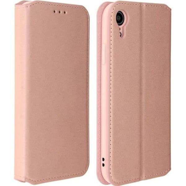 Husse - AVIZAR - iPhone XR - Ekoskinn - Rosa - Stödfunktion Rosa