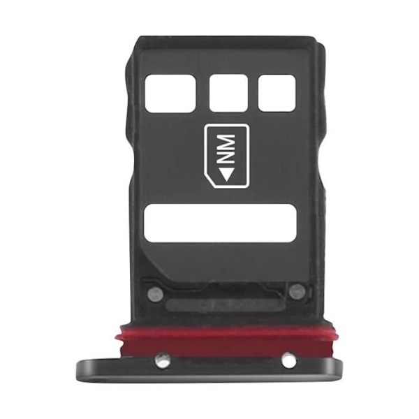 SIM-kort skuffe - Huawei - P40/P40 Pro - Sort - Nano SIM - Nano Memory Svart