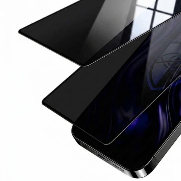 2-pack Härdat Glas för iPhone 14 Pro Antispion 3mk Svart transparent Svart