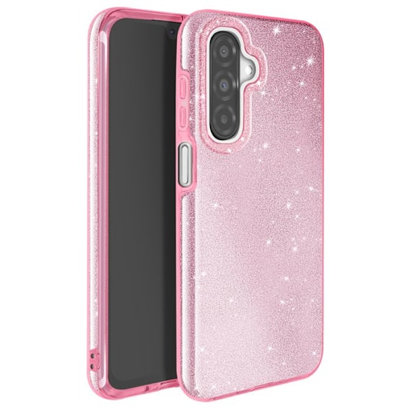 Glitrende Stødabsorbérende Cover til Samsung Galaxy A26 i Pudderskøn Rosa Rosa