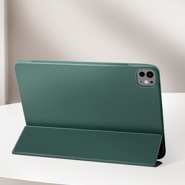 Etui til iPad Pro 11 2024 - AVIZAR - Foldbar Flip Multi-Position Support - Mørkegrøn Grön