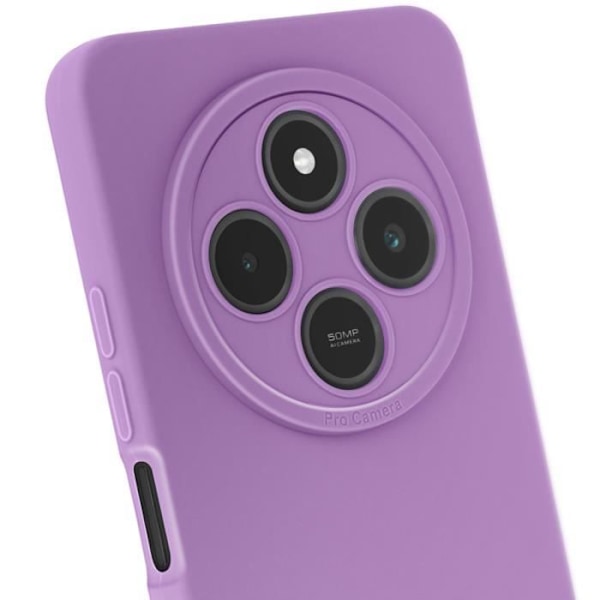 Fodral för Xiaomi Redmi 14C Silikon Mat Block Kamera Skyddad Lila Lila