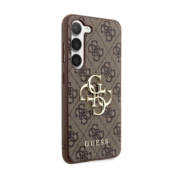 Guess 4G Big Metal Logo - Suojakuori Samsung Galaxy S24+:lle (ruskea)