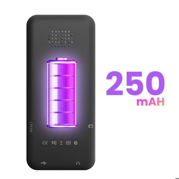 MP3-afspiller - AVIZAR - Sort - Bluetooth - 128 GB - Farveskærm 1,8 tommer Svart