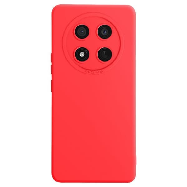 Coque - Honor - Magic 7 Lite - Silikonmaterial - Repellerande - Skyddad Kamerablokk Röd
