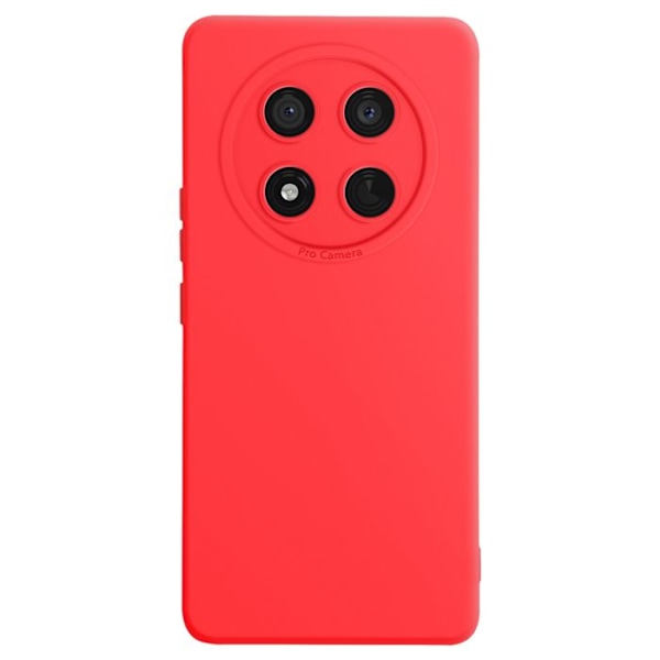 Silicone Cover til Honor Magic 7 Lite Glat Kamera Blok Beskyttet Rød Röd
