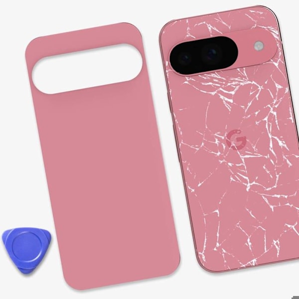 Ersättning bakglas för Google Pixel 9 Rosa Rosa