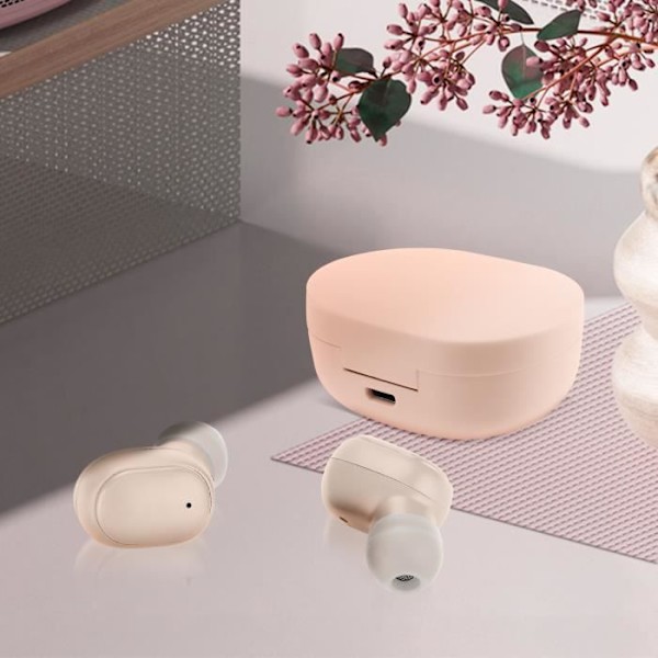 Bluetooth-hovedtelefoner - AVIZAR - Pink model - 12 timers batterilevetid - Klar lyd - 5.2-forbindelse Rosa