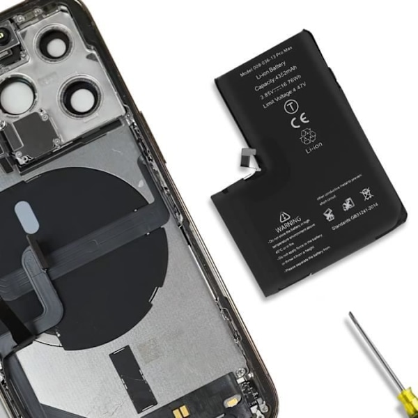 Batteri Decode PCB-version til iPhone 13 Pro Max 4352mAh Sort Svart