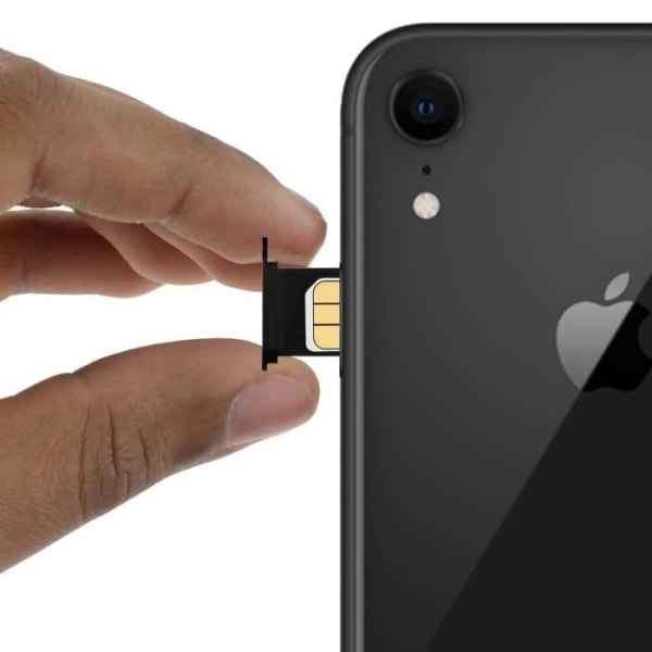 iPhone XR SIM-bakke udskiftning nano SIM-kortholder - sort